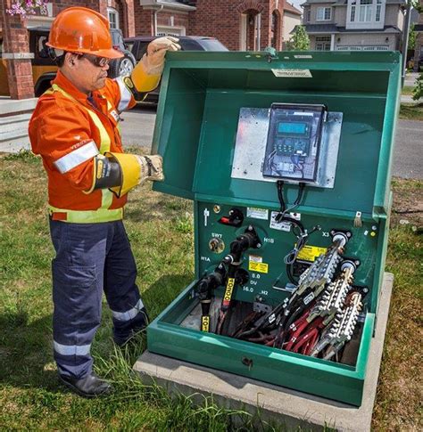 green metal box padmount transformer